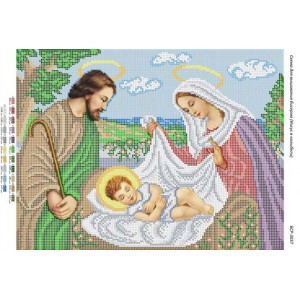 БСР-3037 Ісус в колисці. Схема для вишивки бісером