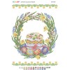 БСР-3357 Пасхальна Серветка (частк. вишивка). Схема для вишивки бісером