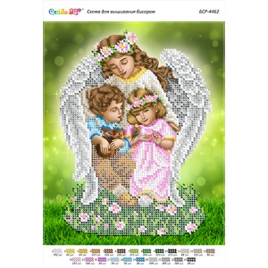 БСР-4462 Янгол-охоронець (частк. вишивка). Схема для вишивки бісером