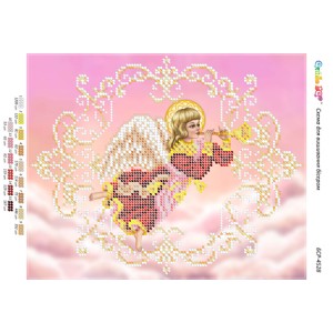 БСР-4528 Янгол ІІ (частк. вишивка). Схема для вишивки бісером
