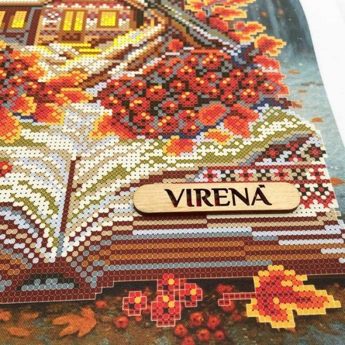 А3Н-569 Осінь - книжка і будиночок. Схема для вишивки бісером