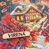 А3Н-569 Осінь - книжка і будиночок. Схема для вишивки бісером