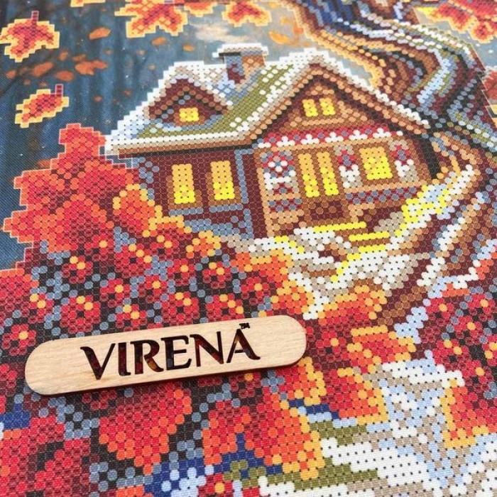 А3Н-569 Осінь - книжка і будиночок. Схема для вишивки бісером
