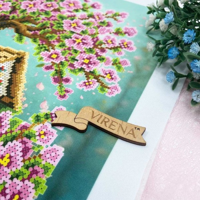 А3Н-571 Весна - книжка і будиночок. Схема для вишивки бісером