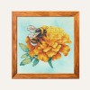 Набір для вишивки хрестиком "Бджола на чрнобривці" для вишивки нитками (VМС 1004 Print R)
