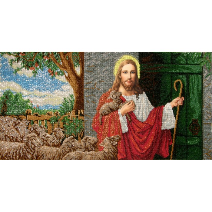ІСД Ісус стукає у двері Схема для вишивки бісером
