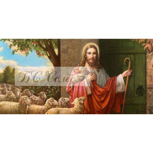 ІСД Ісус стукає у двері Схема для вишивки бісером