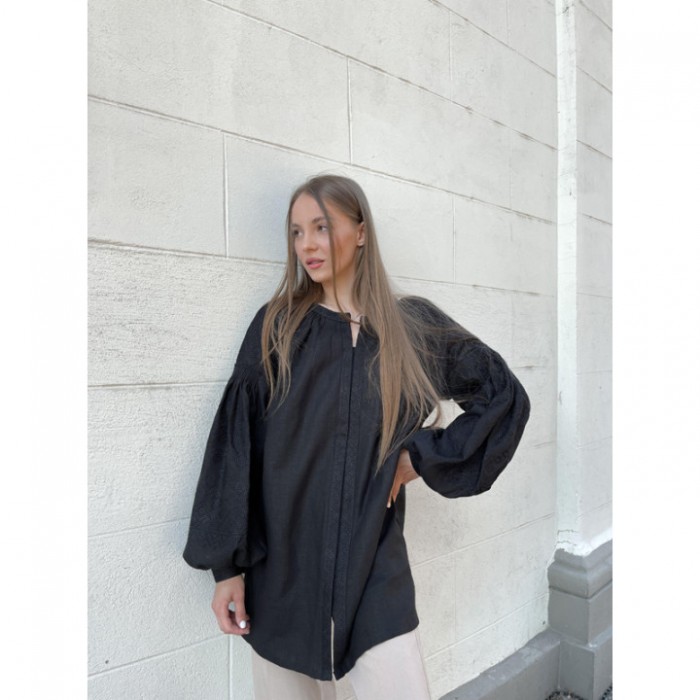 Заготовка жіночої блузки БОХО "Намисто" (ЖЕ003лЧнннн_270_002)