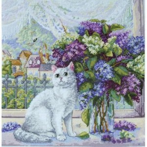 К-109 Весняний настрій. Мережка. Набір для вишивки хрестиком на Aida 16