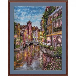 К-158 Рів'єра. Мережка. Набір для вишивки хрестиком на Aida 16