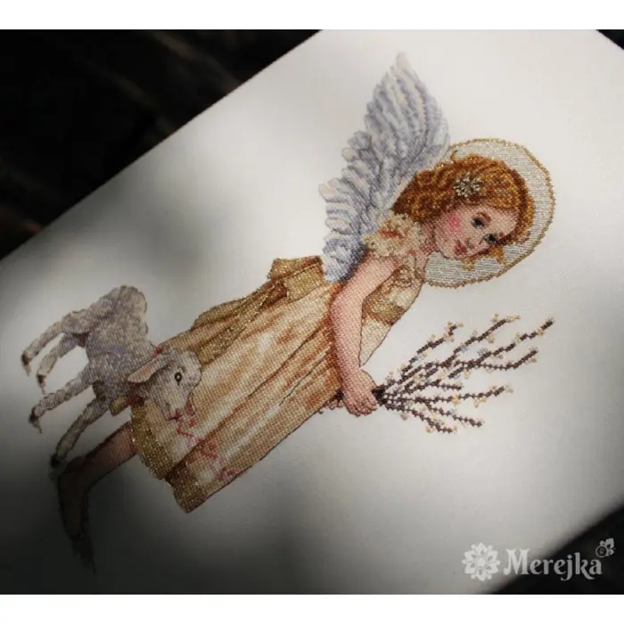 К-256А Вітаючи весну. Мережка. Набір для вишивки хрестиком на Aida 16