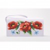 Заготовка клатча "Маки, волошки" для вишивки бісером (КЛ003кБ1301)