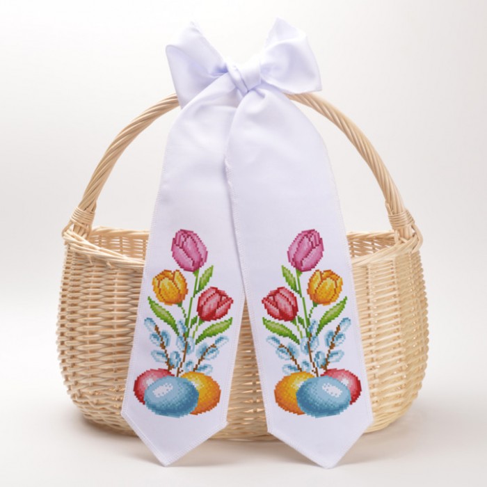 Схема Великодній бант для вишивки бісером і нитками на тканині (ТР-909)