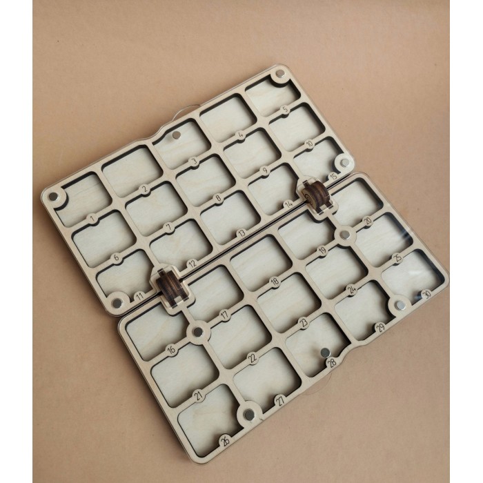 Органайзер для бісеру прямокутний Гаманець на 30 комірок (060701)