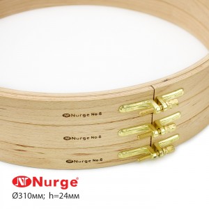 П'яльця Nurge дерев'яні з гвинтом (Ø310 мм., h. 24 мм.) 120-8