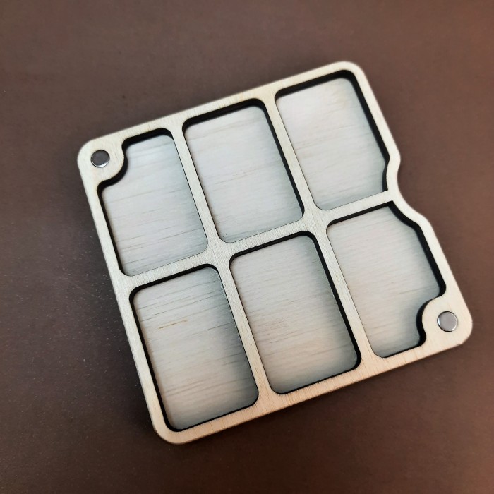 Квадратний міні органайзер для бісеру, намистин та іншого дріб'язку Коробушка (060278)