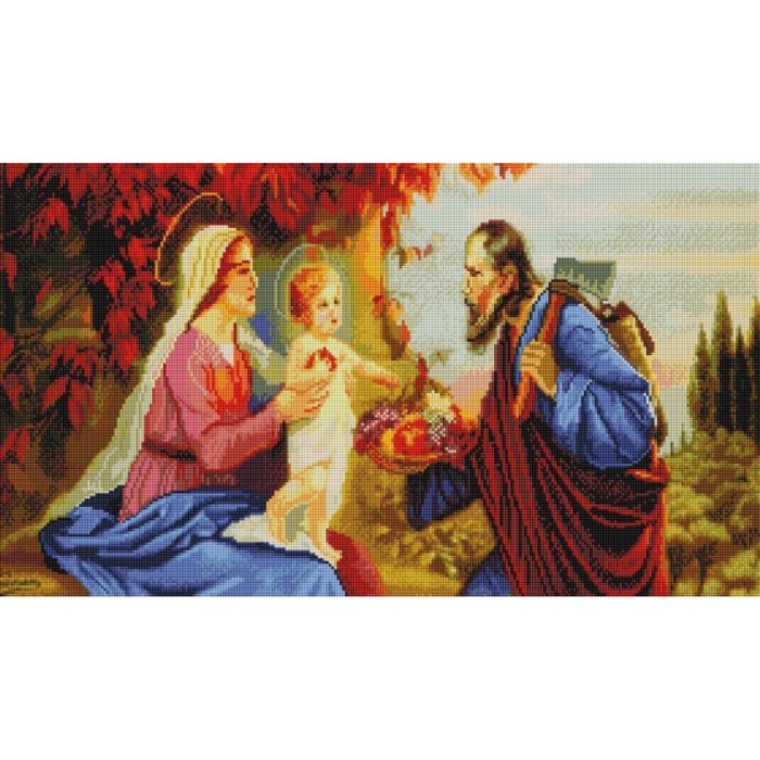 Алмазна мозаїка 40х70 Ікона "Свята сім'я" SS800