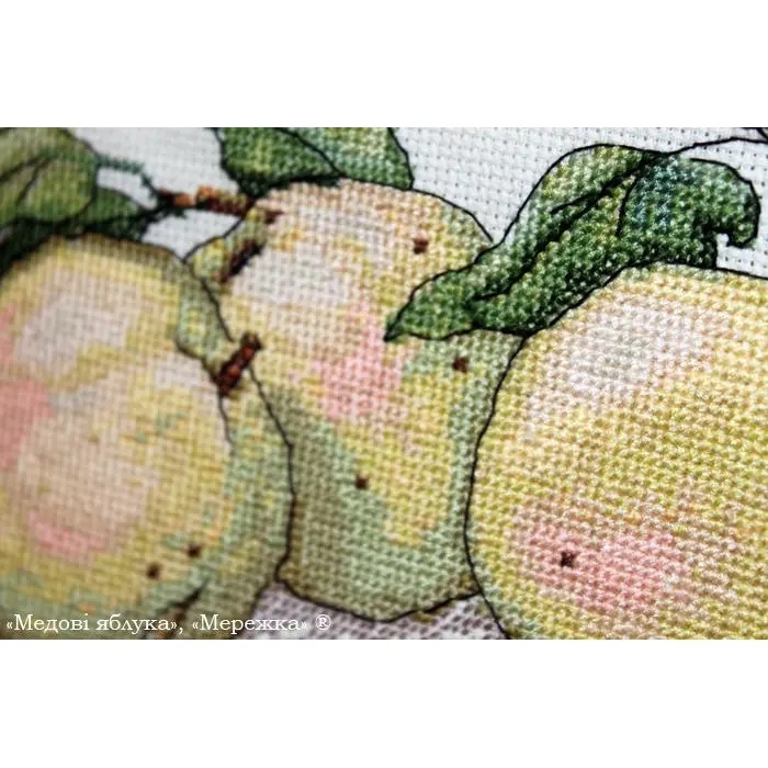 К-02 Медові яблука. Мережка. Набір для вишивки хрестиком на Aida 16