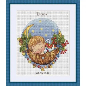 К-22 Колискова для синочка. Мережка. Набір для вишивки хрестиком на Aida 16