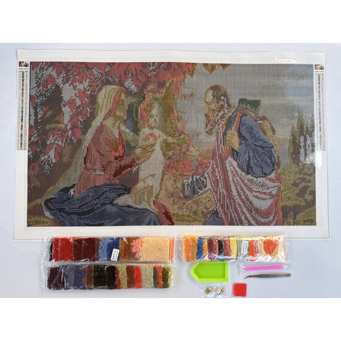 Алмазна мозаїка 40х70 Ікона "Свята сім'я" SS800