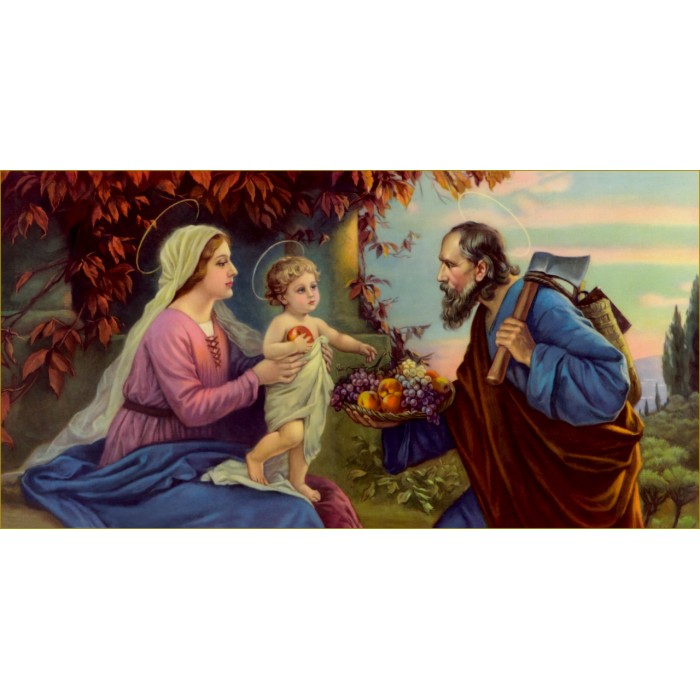 Алмазна мозаїка 40х70 Ікона "Свята сім'я" SS800