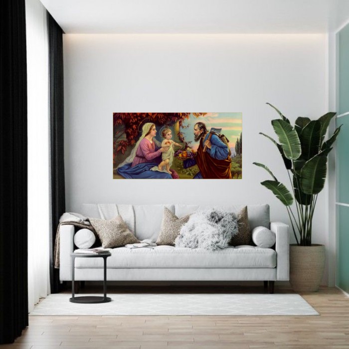 Алмазна мозаїка 40х70 Ікона "Свята сім'я" SS800