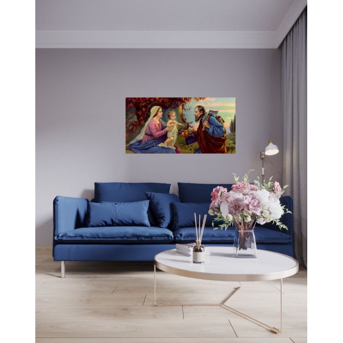 Алмазна мозаїка 40х70 Ікона "Свята сім'я" SS800