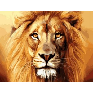 Алмазна мозаїка ColorArt "Лев" 30х40 ST471