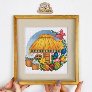 Набір для вишивки хрестиком «Українська хатинка. Квітень» (VC-004)