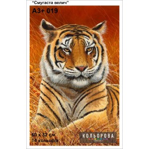 Картина для вишивки формату А3+ 019 "Смугаста велич"