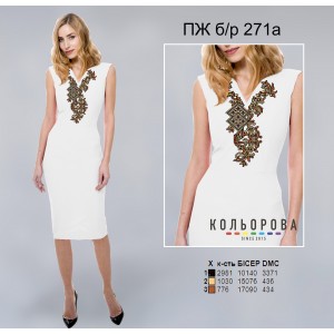 Плаття жіноче без рукавів ПЖ Б/Р-271А. Заготовка під вишивку