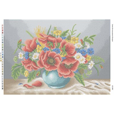 БС-2001 Маки 1. Схема для вишивки бісером