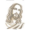 БСР-2026 Лик Ісуса Христа (золота, частк. вишивка). Схема для вишивки бісером
