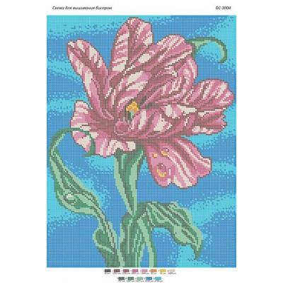 БС-3004 Тюльпан. Схема для вишивки бісером