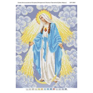 БСР-3043 Непорочне зачаття Пресвятої Діви Марії. Схема для вишивки бісером