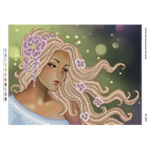 БС-3067 Німфа. Схема для вишивки бісером