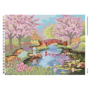 БС-3146 Японський сад. Схема для вишивки бісером