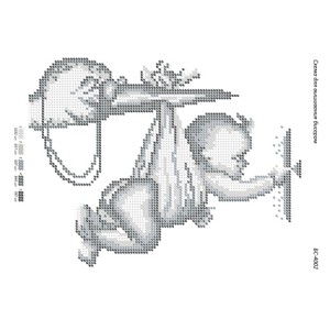 БС-4002 Подаруночок (частк. вишивка). Схема для вишивки бісером