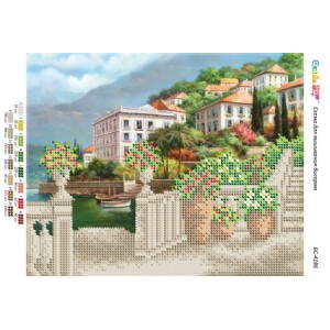 БС-4186 Італія. Схема для вишивки бісером