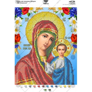 Схема для вишивки бісером "БМ Казанська" (А4Р-129)