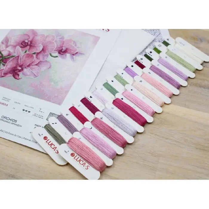 B7009 Витончені орхідеї. Luca-S. Набір для вишивки хрестиком