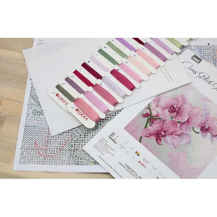 B7009 Витончені орхідеї. Luca-S. Набір для вишивки хрестиком