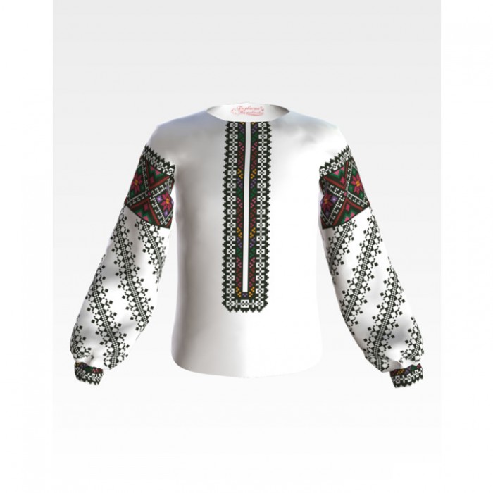 Заготовка дитячої вишиванки на 1-3 років "Борщівська" для вишивки бісером (БД052кБ28нн)