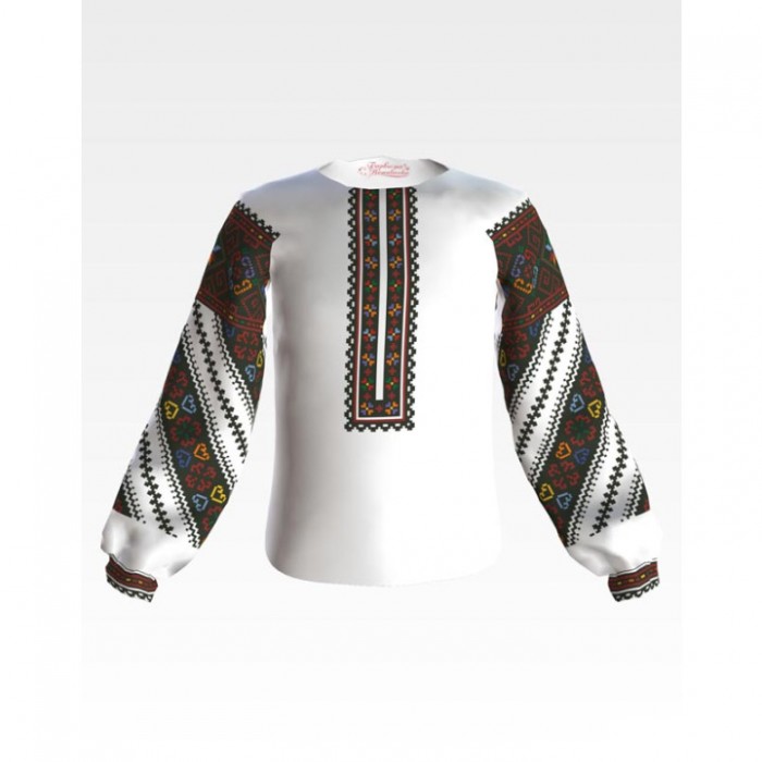 Заготовка дитячої вишиванки на 1-3 років "Борщівська вишуканість" для вишивки бісером (БД080кБ28нн)