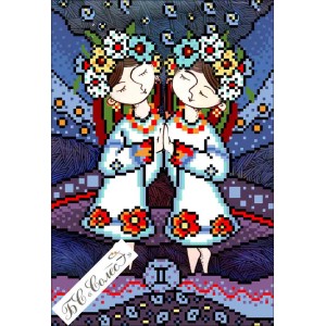УГ-03 Близнюки. Схема для вишивки бісером