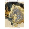 БС-3455 Кінь І (частк. вишивка). Схема для вишивки бісером