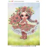 БС-3484 Дівчинка з маками (частк. вишивка). Схема для вишивки бісером