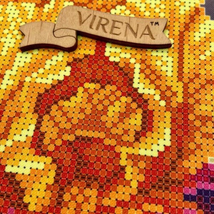 Квадрат "Іриси жовто-фіолетові" КВ 3017 (КВ-3017_Бісер)