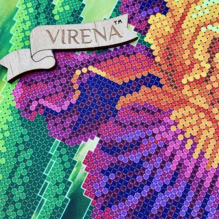 Квадрат "Іриси жовто-фіолетові" КВ 3017 (КВ-3017_Бісер)