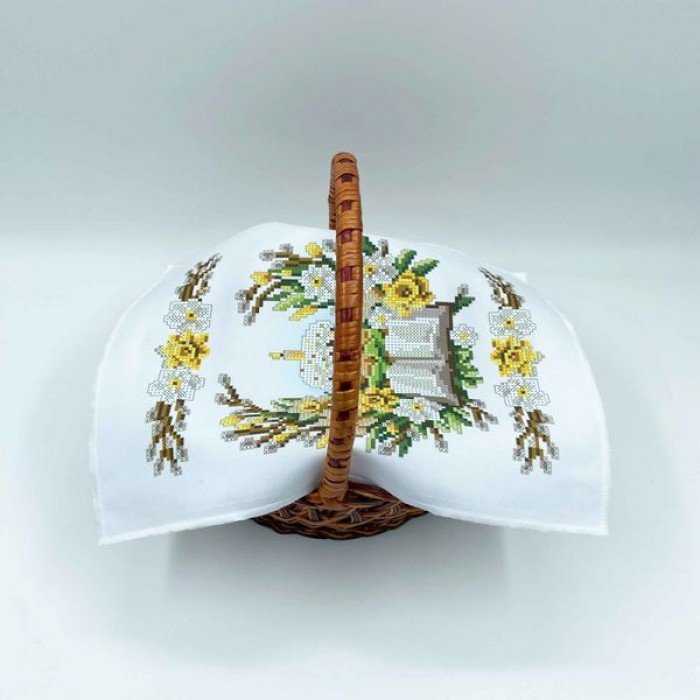 Рушник Великодній на кошик дитячий РКМ-062 (РКМ-063)